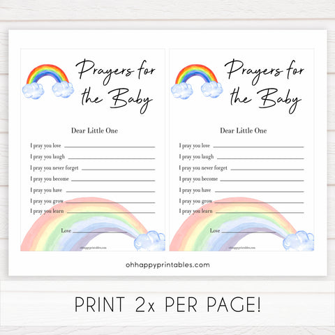Rainbow baby games, rainbow prayers for the baby, rainbow printable baby games, instant download games, rainbow baby shower, printable baby games, fun baby games, popular baby games, top 10 baby games