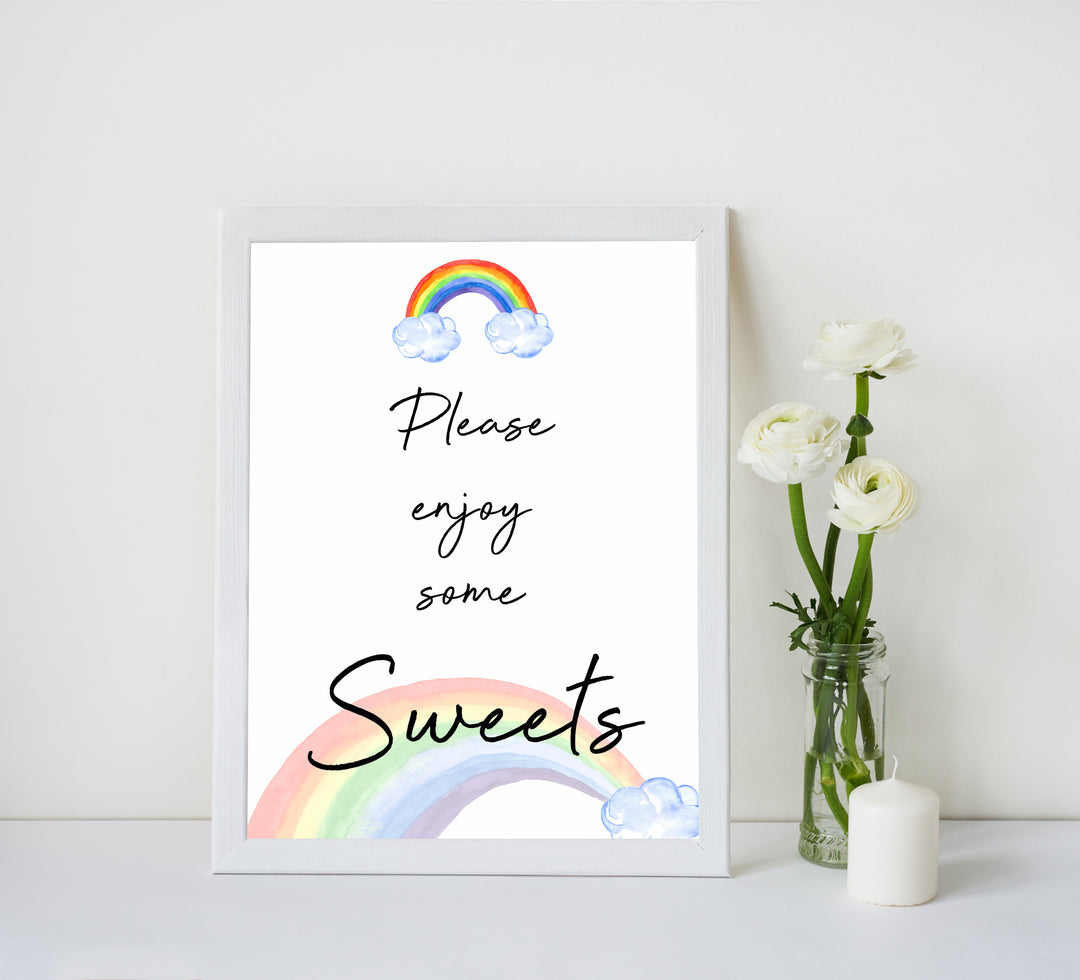 rainbow baby shower, drinks baby shower sign, printable baby signs, baby signs, top 10 baby ideas, popular baby ideas