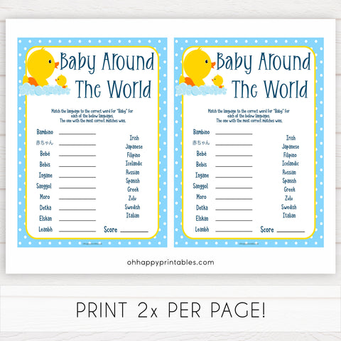 rubber ducky baby games, baby around the world baby game, printable baby games, baby shower games, rubber ducky baby theme, fun baby games, popular baby games