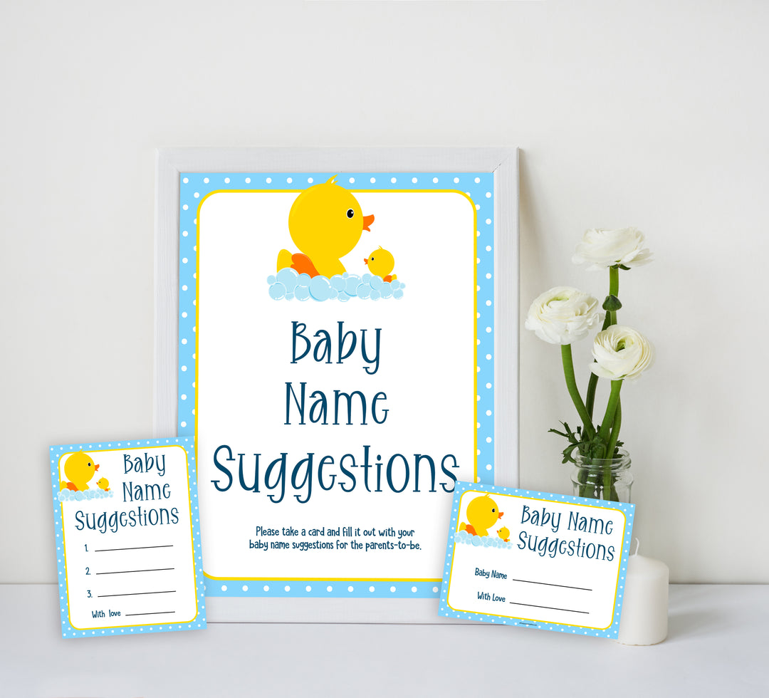 rubber ducky baby games, baby name suggestions baby game, printable baby games, baby shower games, rubber ducky baby theme, fun baby games, popular baby games