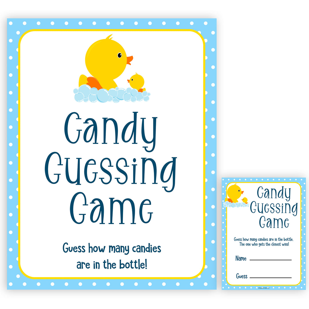 rubber ducky baby games, candy guessing game baby game, printable baby games, baby shower games, rubber ducky baby theme, fun baby games, popular baby games