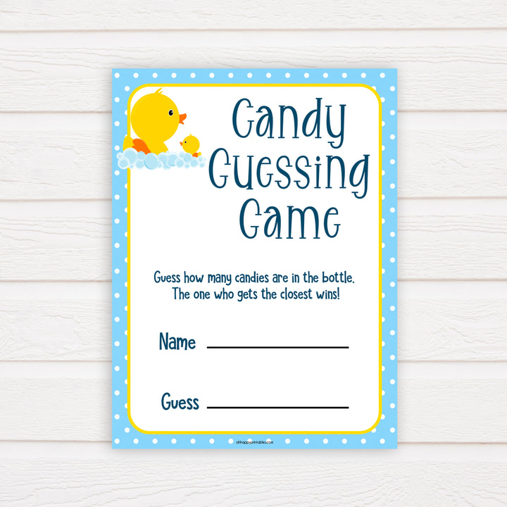 rubber ducky baby games, candy guessing game baby game, printable baby games, baby shower games, rubber ducky baby theme, fun baby games, popular baby games