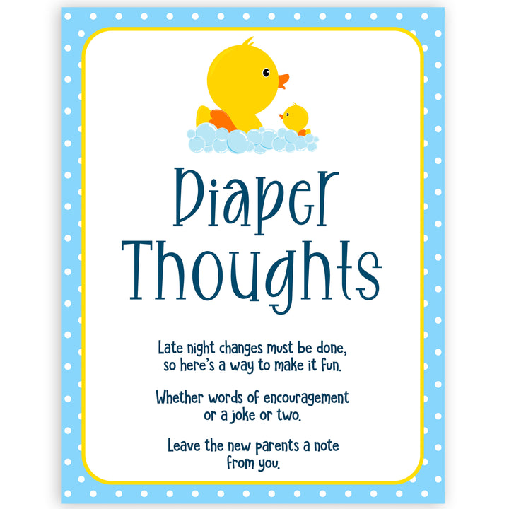 rubber ducky baby games, diaper thoughts baby game, printable baby games, baby shower games, rubber ducky baby theme, fun baby games, popular baby games