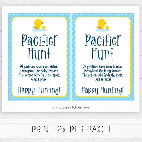 rubber ducky baby games, pacifier hunt baby game, printable baby games, baby shower games, rubber ducky baby theme, fun baby games, popular baby games