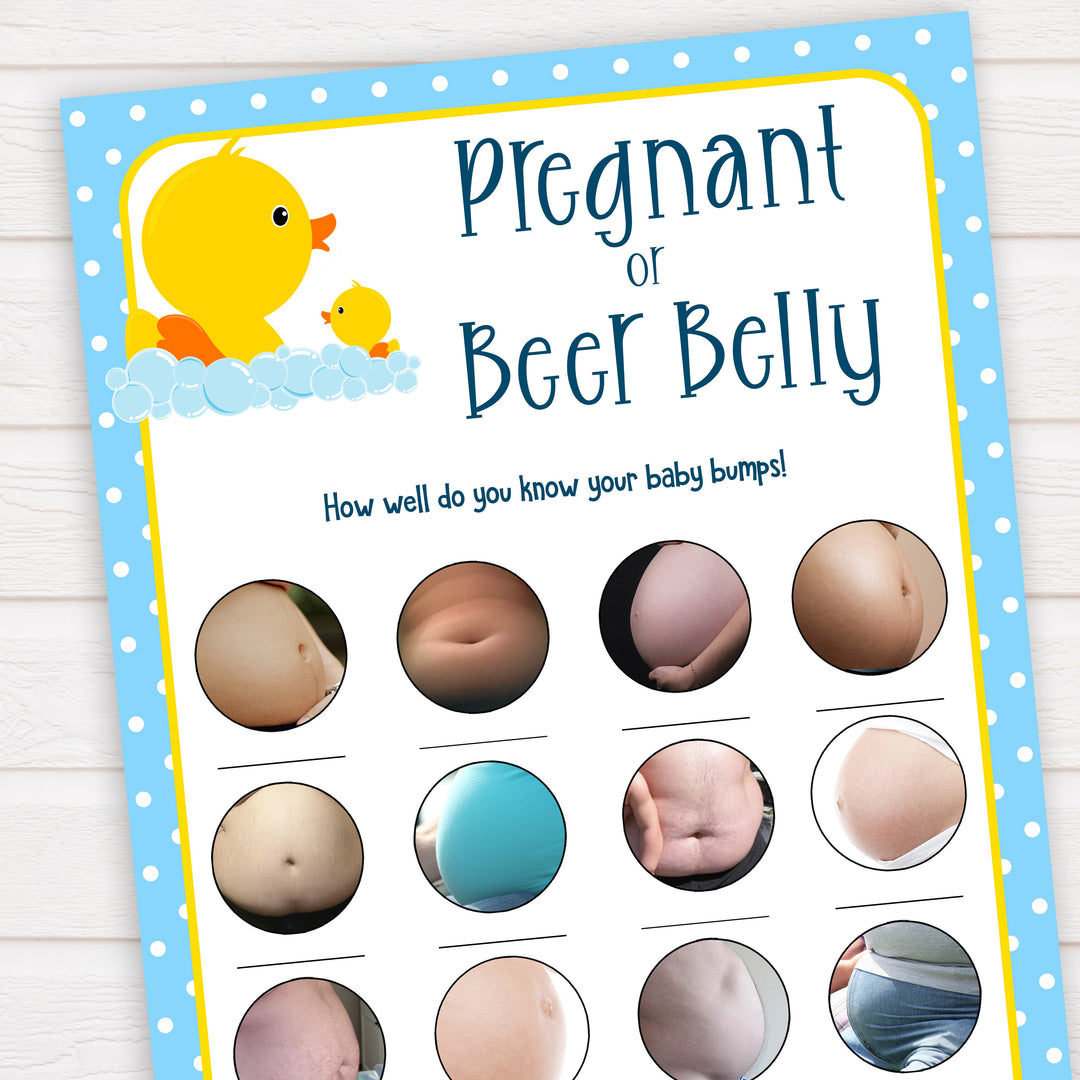 rubber ducky baby games, pregnant or beer belly baby game, printable baby games, baby shower games, rubber ducky baby theme, fun baby games, popular baby games