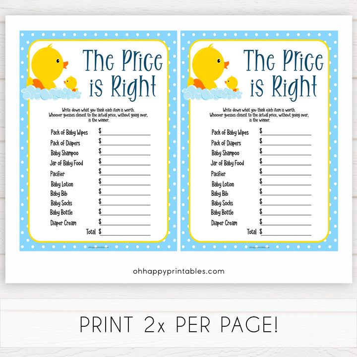 rubber ducky baby games, the price is right baby game, printable baby games, baby shower games, rubber ducky baby theme, fun baby games, popular baby games