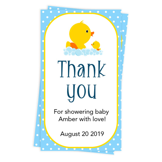 baby shower thank you tags, printable baby shower thank you tags, editable baby thank you tags