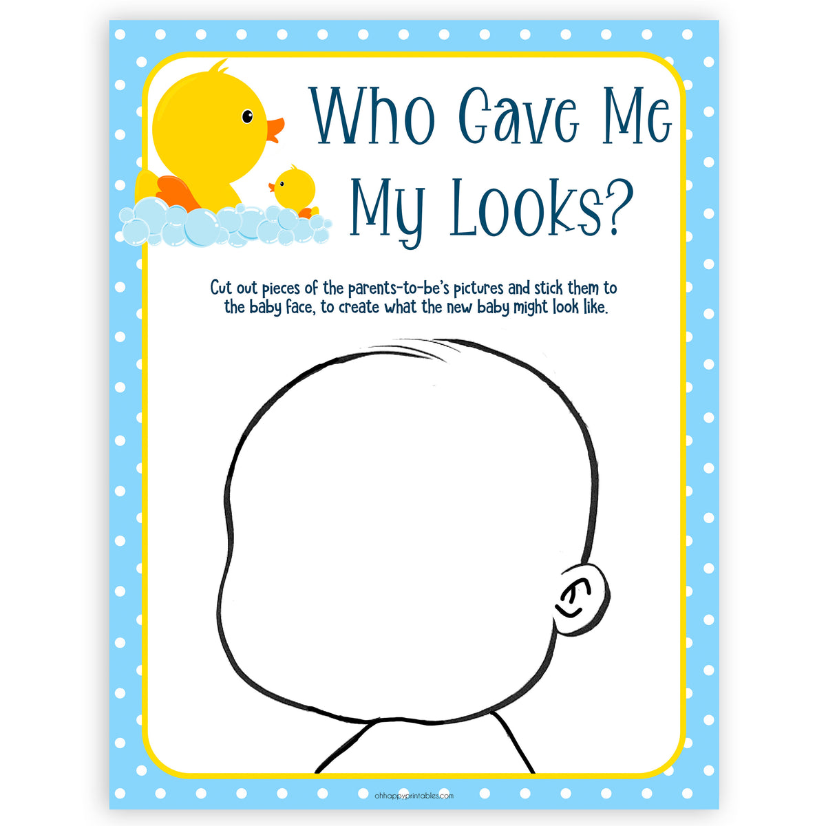 rubber ducky baby games, who gave me my looks, baby looks baby game, printable baby games, baby shower games, rubber ducky baby theme, fun baby games, popular baby games