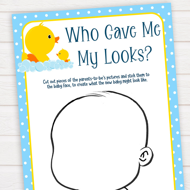 rubber ducky baby games, who gave me my looks, baby looks baby game, printable baby games, baby shower games, rubber ducky baby theme, fun baby games, popular baby games