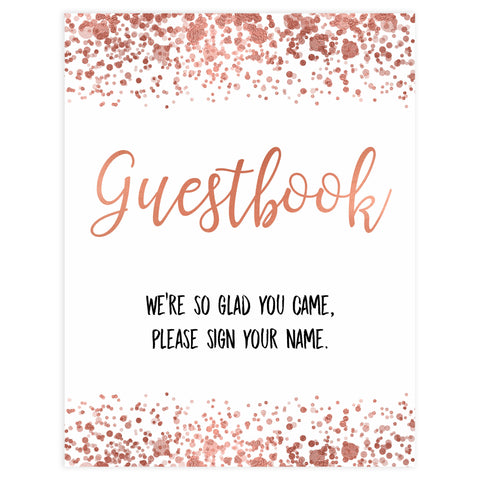 guestbook baby tables signs, guestbook baby signs, Rose gold baby decor, printable baby table signs, printable baby decor, rose gold table signs, fun baby signs, rose gold fun baby table signs