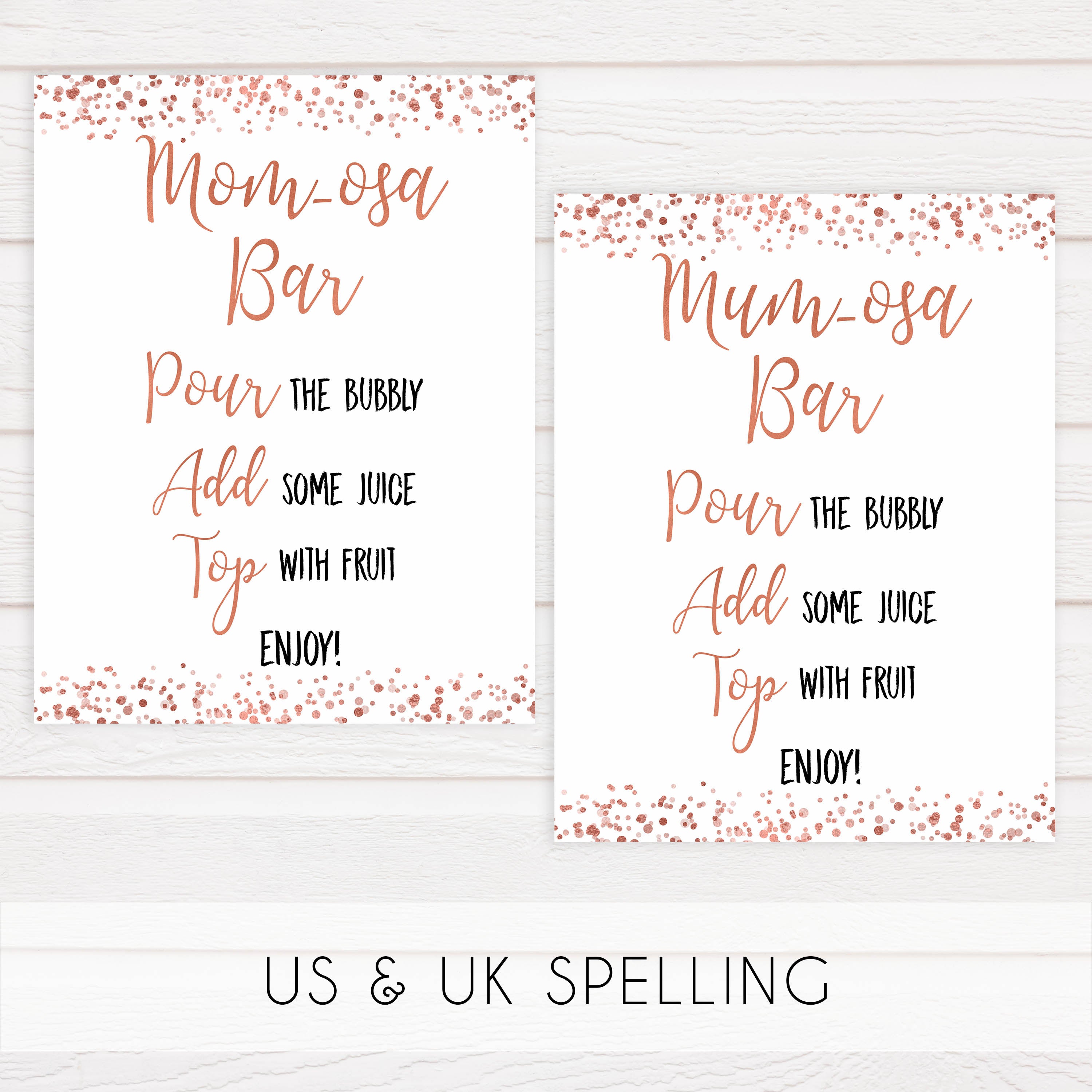 momosa baby table signs, momosa baby signs, Rose gold baby decor, printable baby table signs, printable baby decor, rose gold table signs, fun baby signs, rose gold fun baby table signs