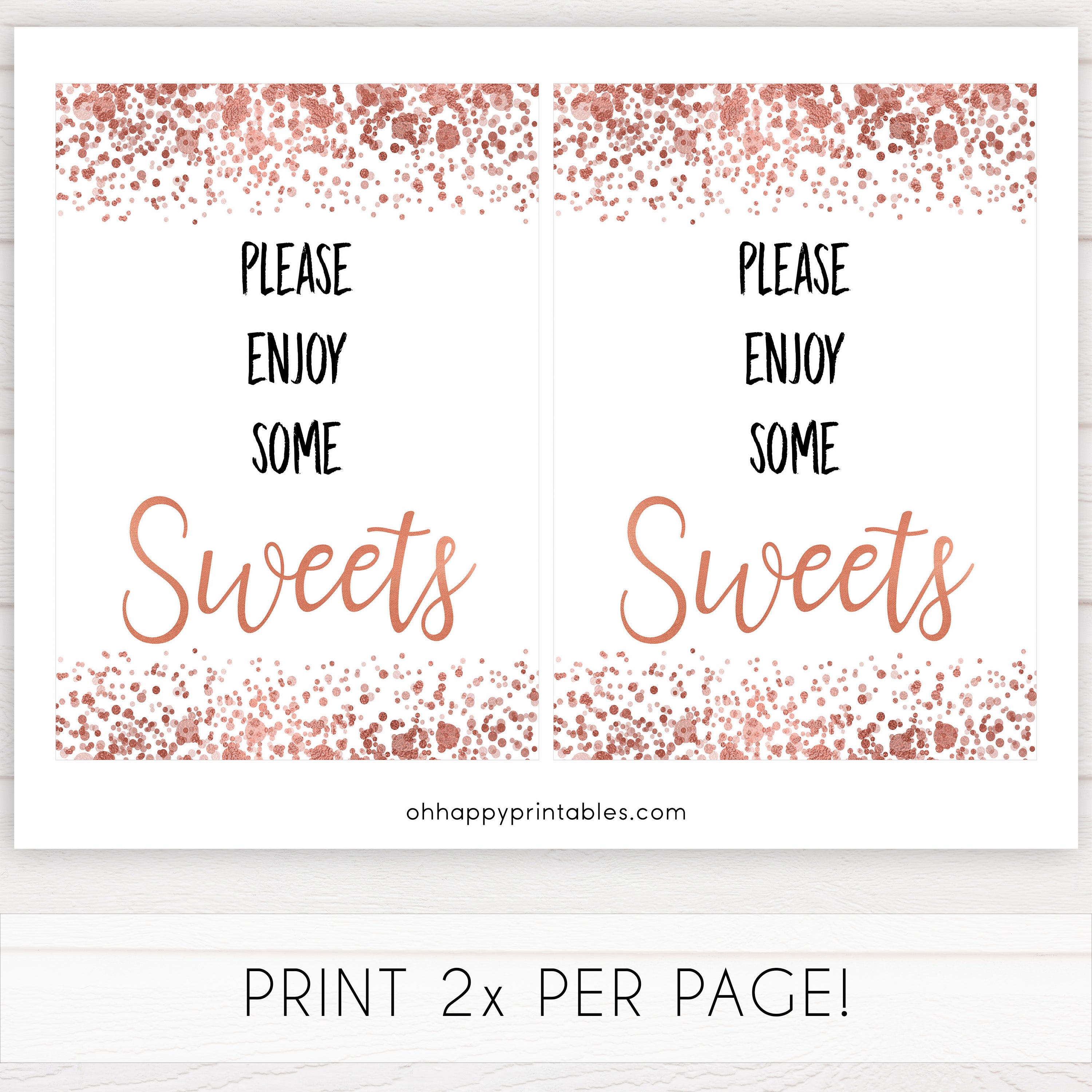 sweets baby table signs, sweets baby signs, Rose gold baby decor, printable baby table signs, printable baby decor, rose gold table signs, fun baby signs, rose gold fun baby table signs
