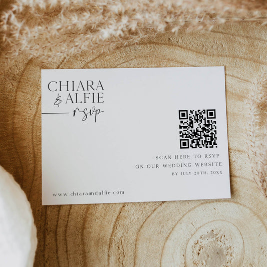 wedding QR code RSVP Card, modern wedding invitation suite, editable wedding stationery, printable wedding stationery, modern wedding items, wedding save the dates