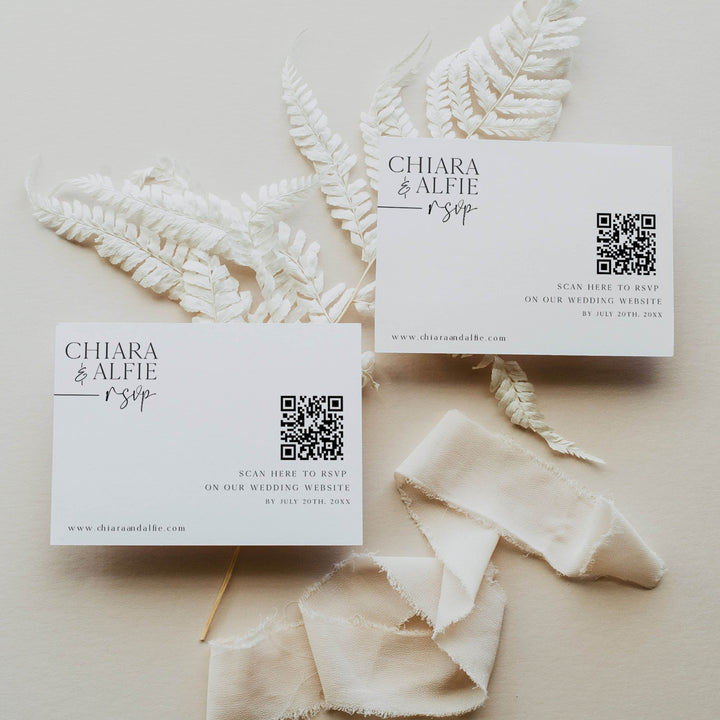 wedding QR code RSVP Card, modern wedding invitation suite, editable wedding stationery, printable wedding stationery, modern wedding items, wedding save the dates