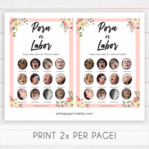 spring floral porn or labour baby shower games, printable baby shower games, fun baby shower games, baby shower games, popular baby shower games