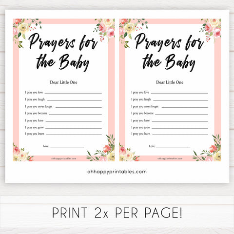 spring floral prayers for the baby baby shower games, printable baby shower games, fun baby shower games, baby shower games, popular baby shower games
