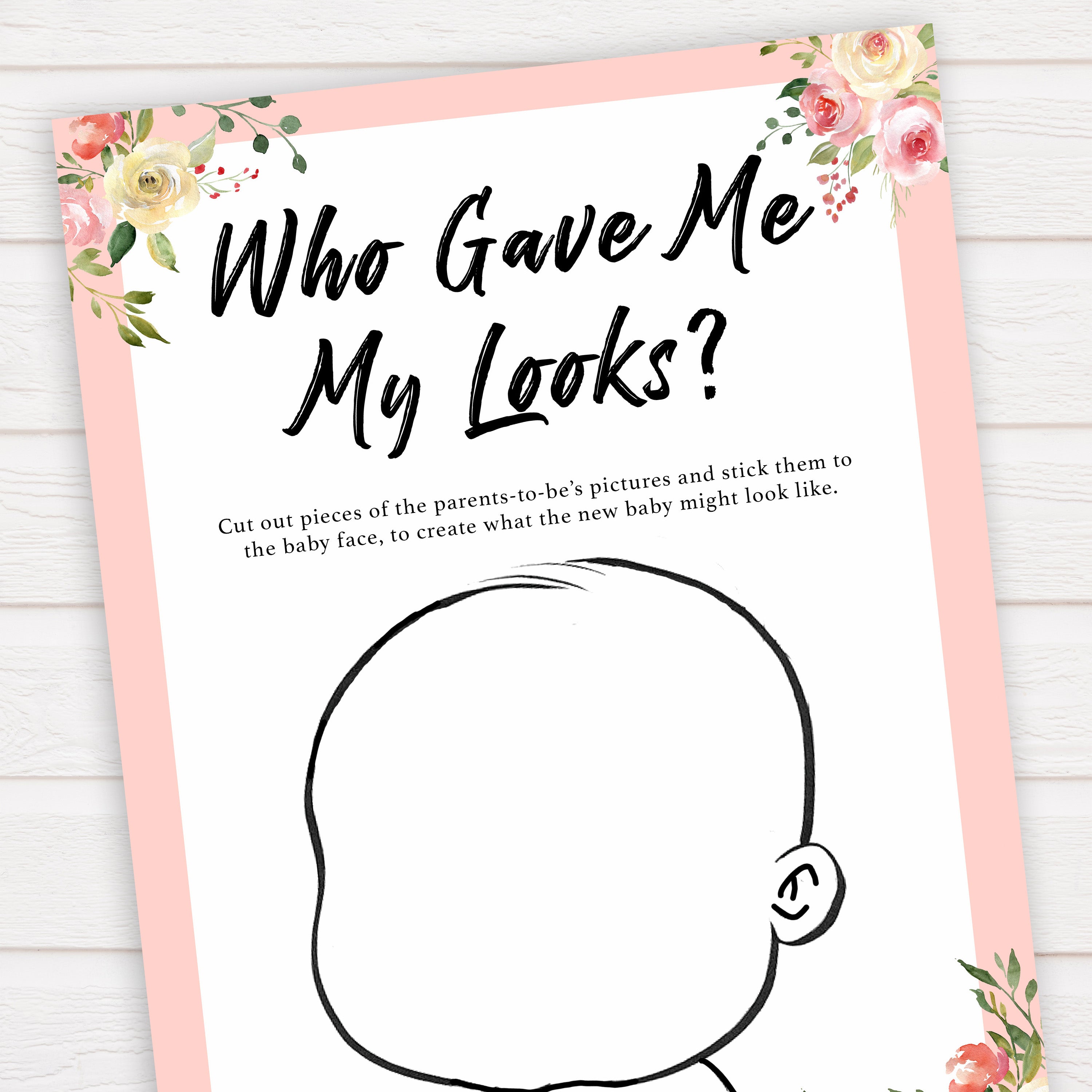 spring floral gave me my looks baby shower games, printable baby shower games, fun baby shower games, baby shower games, popular baby shower games