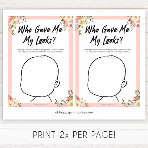 spring floral gave me my looks baby shower games, printable baby shower games, fun baby shower games, baby shower games, popular baby shower games