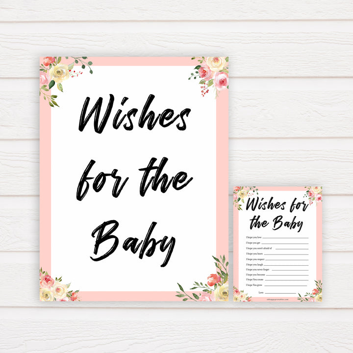 spring floral wishes for the baby baby shower games, printable baby shower games, fun baby shower games, baby shower games, popular baby shower games