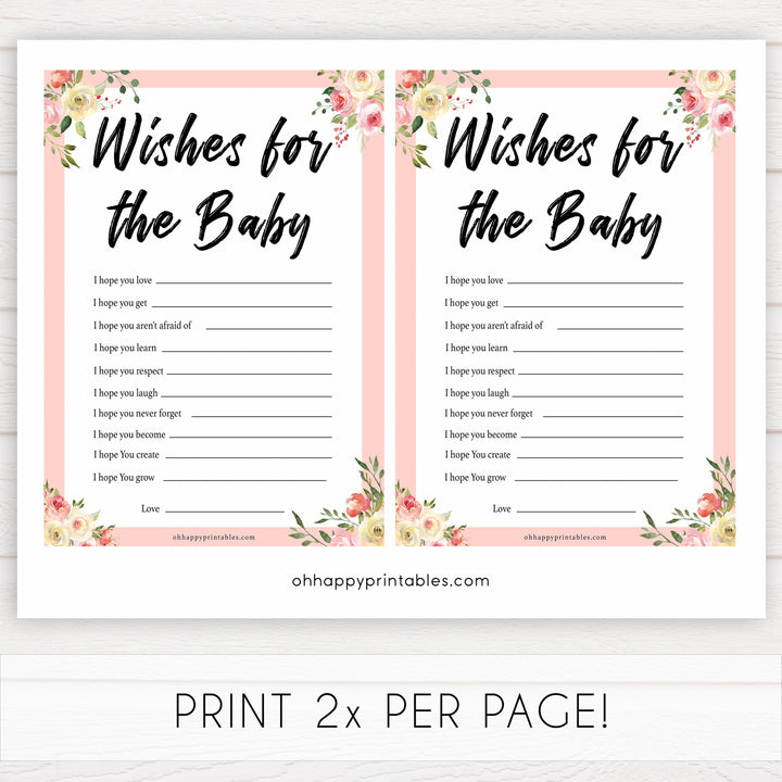 spring floral wishes for the baby baby shower games, printable baby shower games, fun baby shower games, baby shower games, popular baby shower games