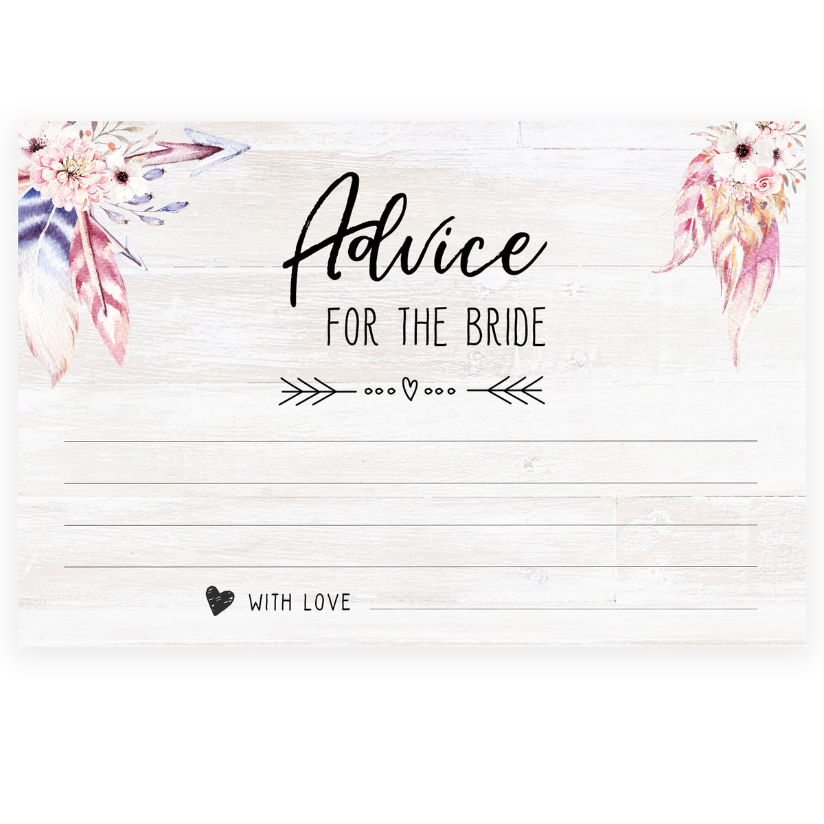 Advice for the Bride Cards - Boho