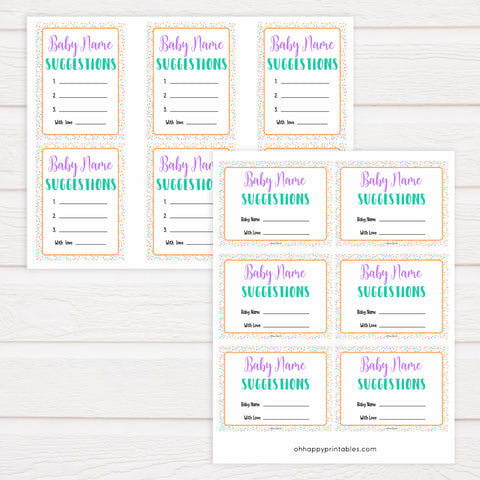 baby name suggestions, Printable baby shower games, baby sprinkle fun baby games, baby shower games, fun baby shower ideas, top baby shower ideas, sprinkle shower baby shower, friends baby shower ideas