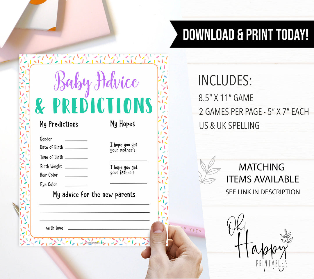 Baby sprinkle games, baby advice and predictions game, printable baby games, baby shower games, baby spring theme, popular baby games, fun baby games, baby shower ideas