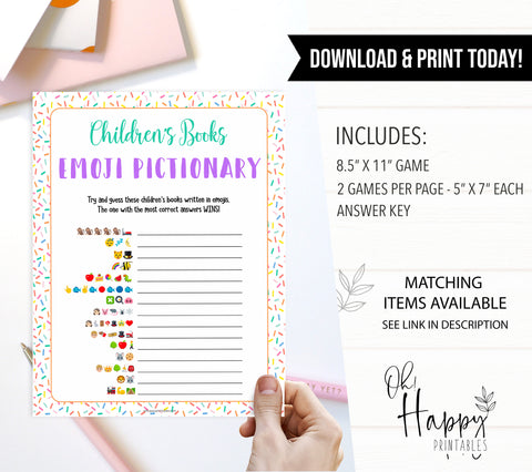 childrens books emoji pictionary, Printable baby shower games, baby sprinkle fun baby games, baby shower games, fun baby shower ideas, top baby shower ideas, sprinkle shower baby shower, friends baby shower ideas