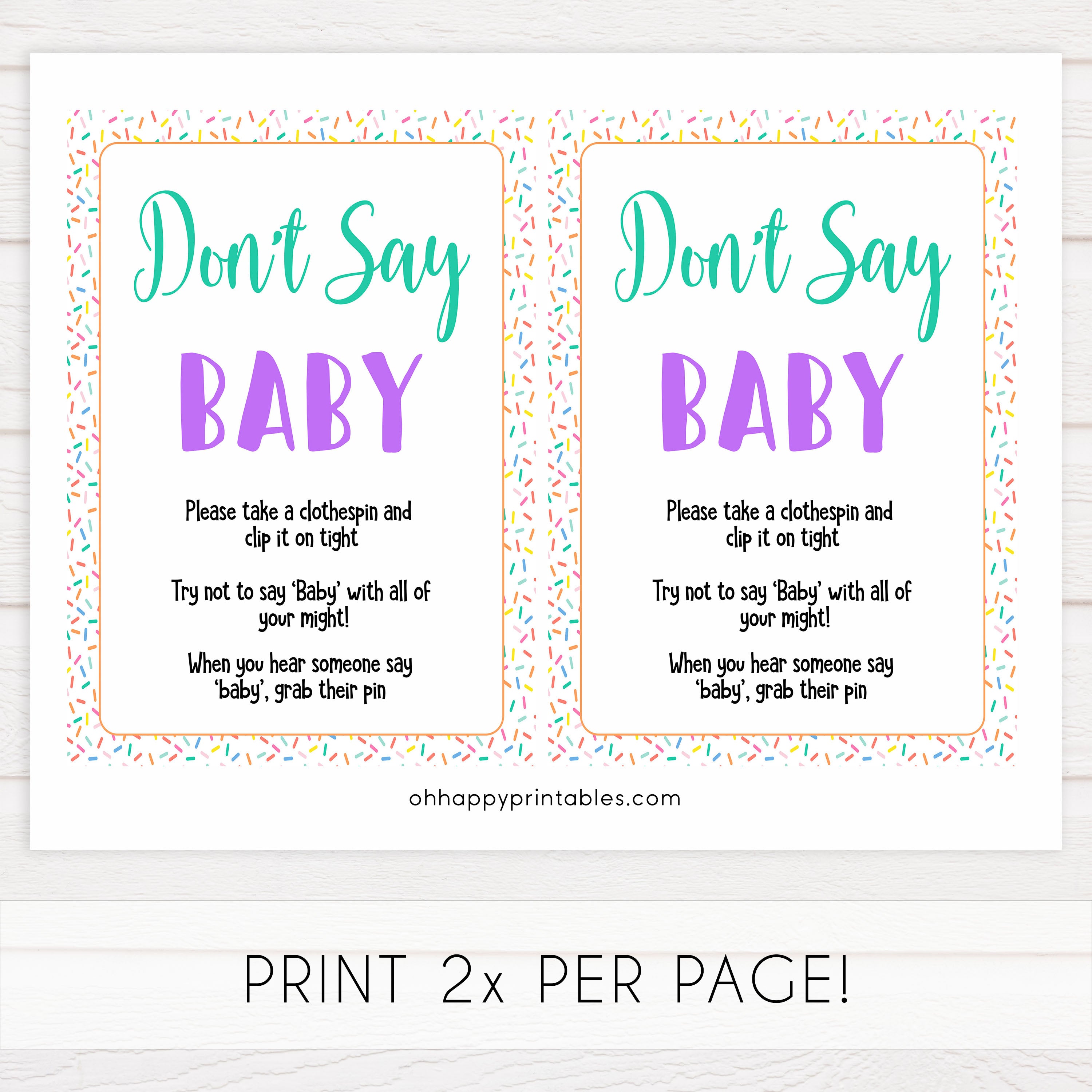 dont say baby game, Printable baby shower games, baby sprinkle fun baby games, baby shower games, fun baby shower ideas, top baby shower ideas, sprinkle shower baby shower, friends baby shower ideas