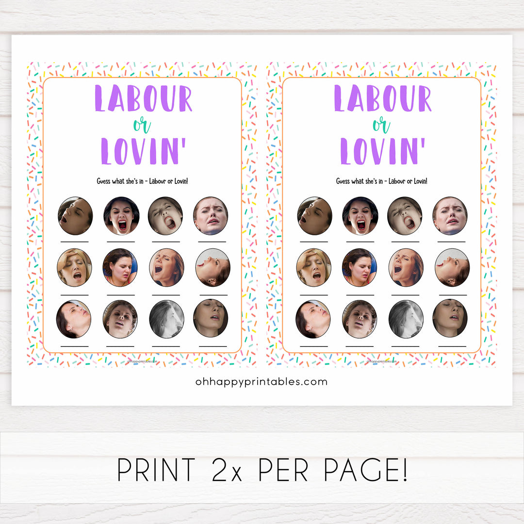 labor or lovin, labor or porn game, Printable baby shower games, baby sprinkle fun baby games, baby shower games, fun baby shower ideas, top baby shower ideas, sprinkle shower baby shower, friends baby shower ideas