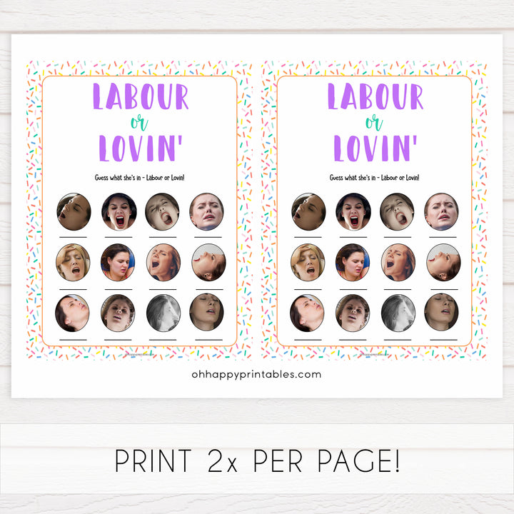labor or lovin, labor or porn game, Printable baby shower games, baby sprinkle fun baby games, baby shower games, fun baby shower ideas, top baby shower ideas, sprinkle shower baby shower, friends baby shower ideas