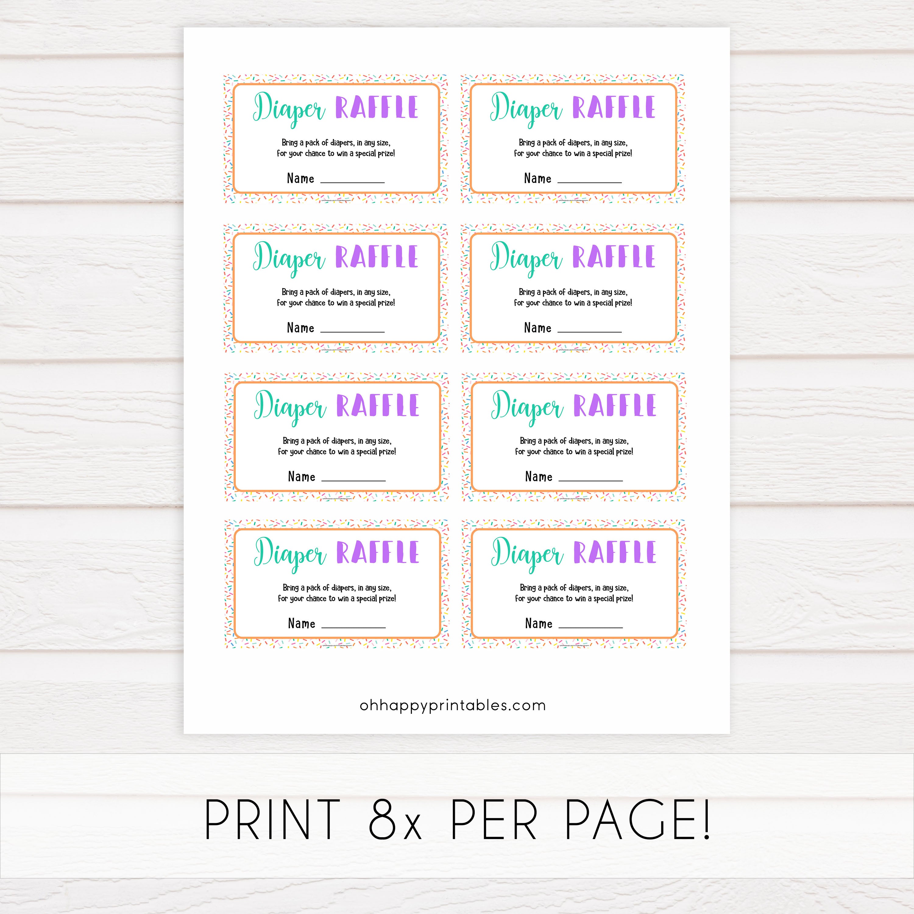 diaper raffle baby game, Printable baby shower games, baby sprinkle fun baby games, baby shower games, fun baby shower ideas, top baby shower ideas, sprinkle shower baby shower, friends baby shower ideas