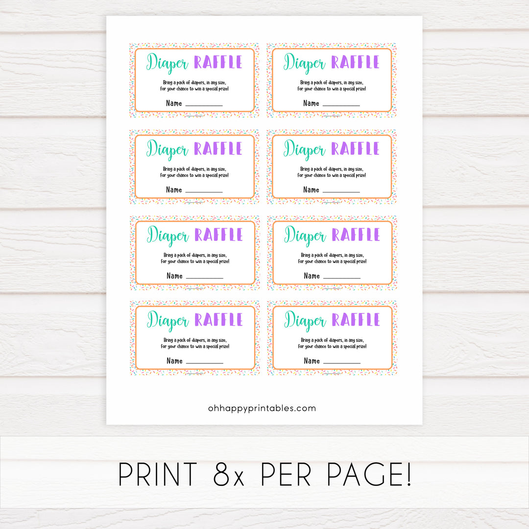 diaper raffle baby game, Printable baby shower games, baby sprinkle fun baby games, baby shower games, fun baby shower ideas, top baby shower ideas, sprinkle shower baby shower, friends baby shower ideas