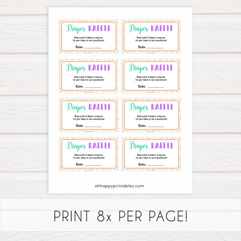 diaper raffle baby game, Printable baby shower games, baby sprinkle fun baby games, baby shower games, fun baby shower ideas, top baby shower ideas, sprinkle shower baby shower, friends baby shower ideas