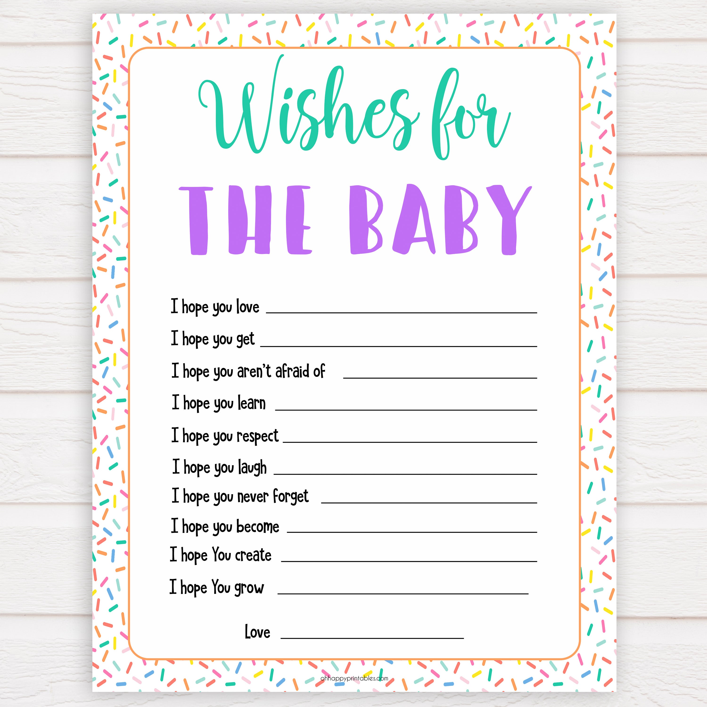 wishes for the baby, Printable baby shower games, baby sprinkle fun baby games, baby shower games, fun baby shower ideas, top baby shower ideas, sprinkle shower baby shower, friends baby shower ideas