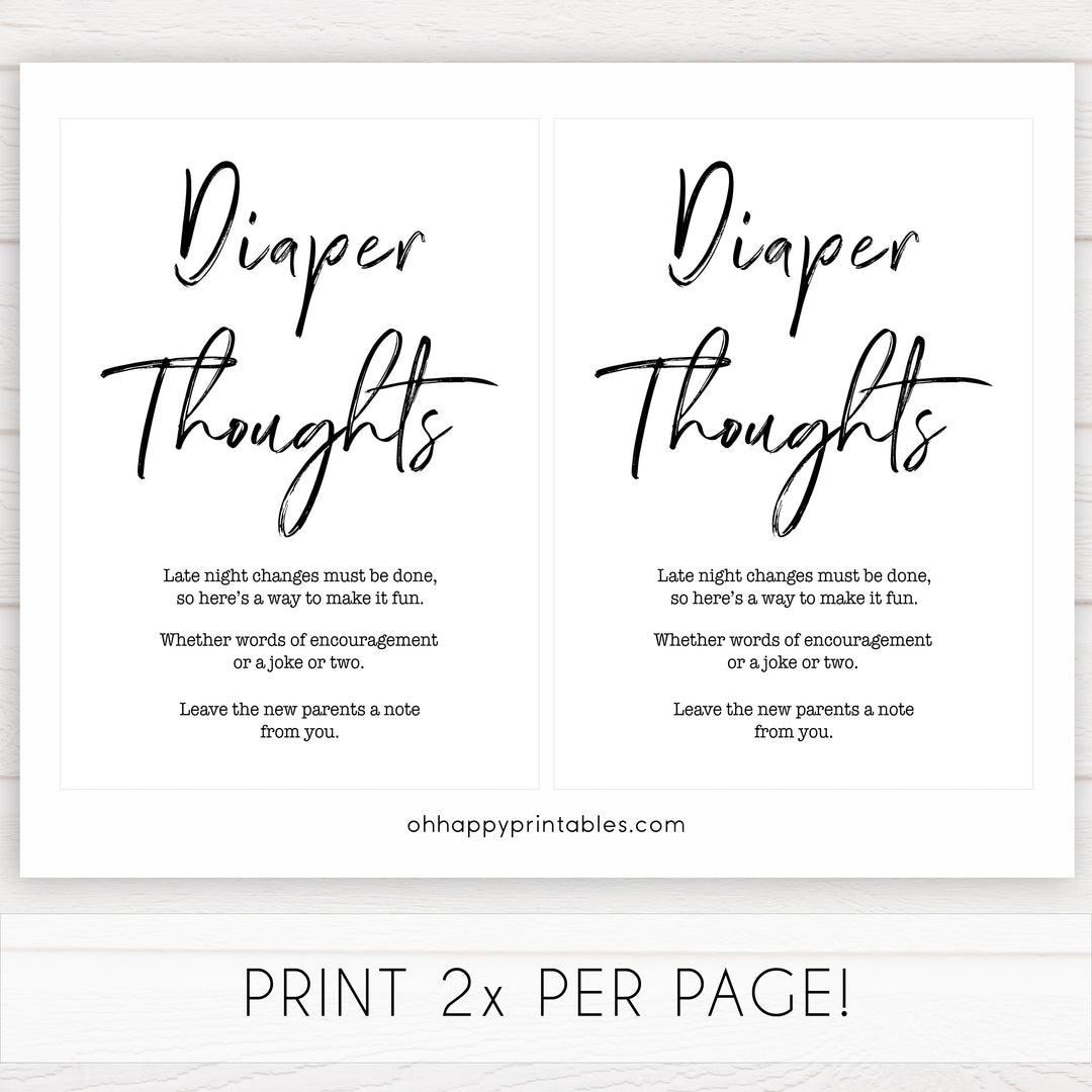 gender neutral baby shower games, diaper thoughts baby games, printable baby shower, popular baby games, fun baby games, baby shower games