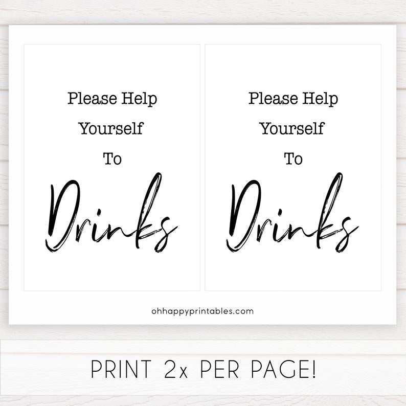  drinks baby shower signs, printable baby shower games, gender neutral baby signs, fun baby shower ideas