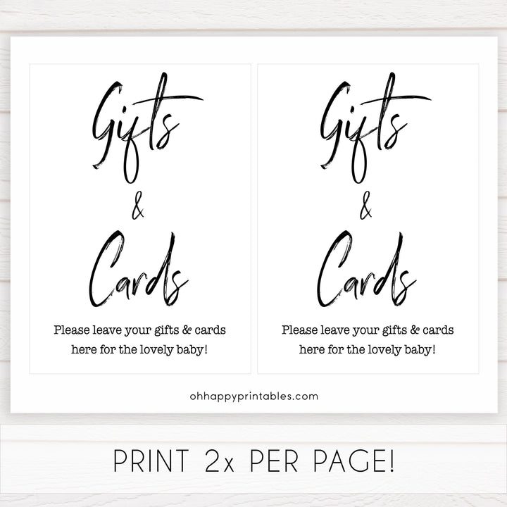 baby shower signs pack, printable baby signs, fun baby games, food sign, drinks sign, guestbook sign