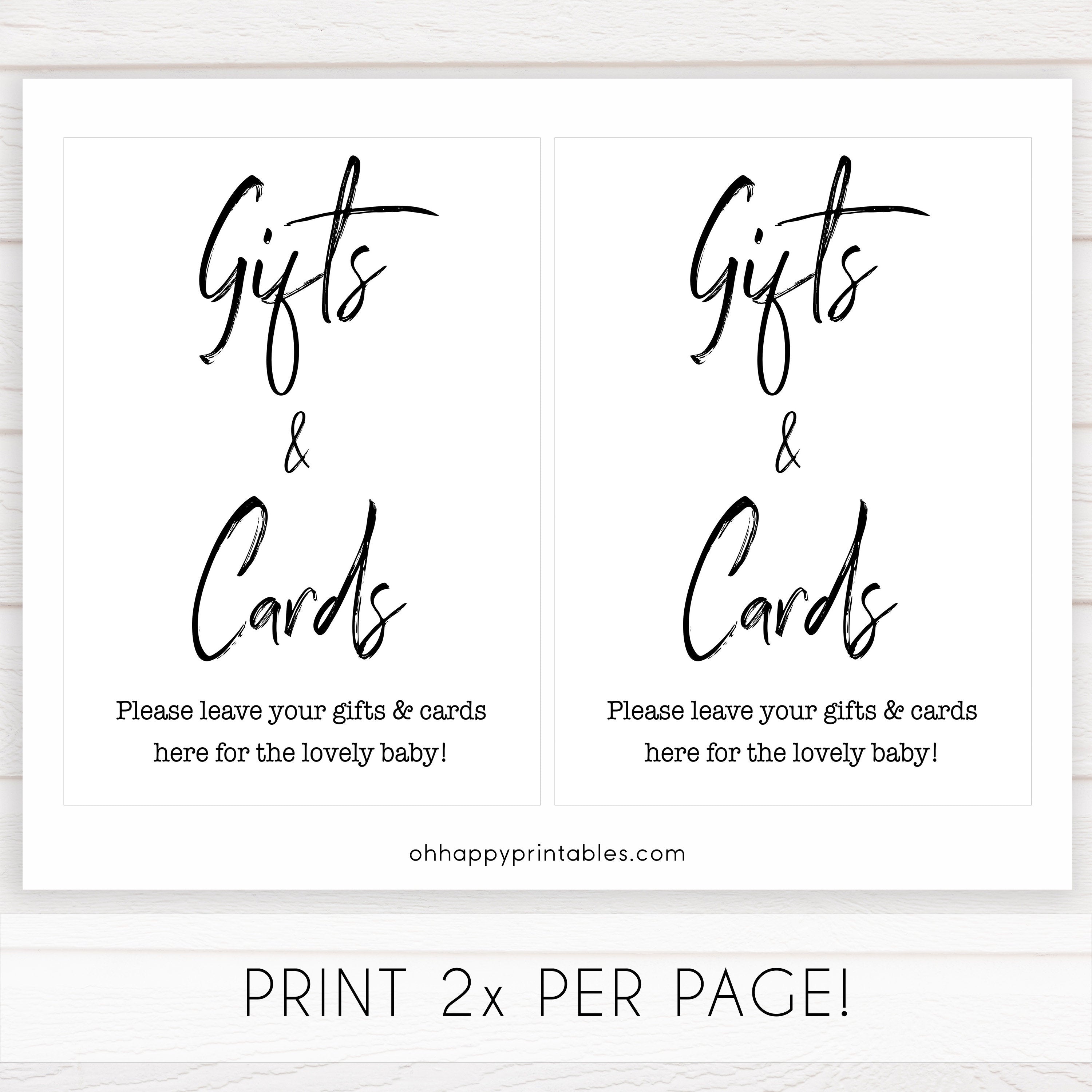 gifts and cards baby shower signs, printable baby shower games, gender neutral baby signs, fun baby shower ideas