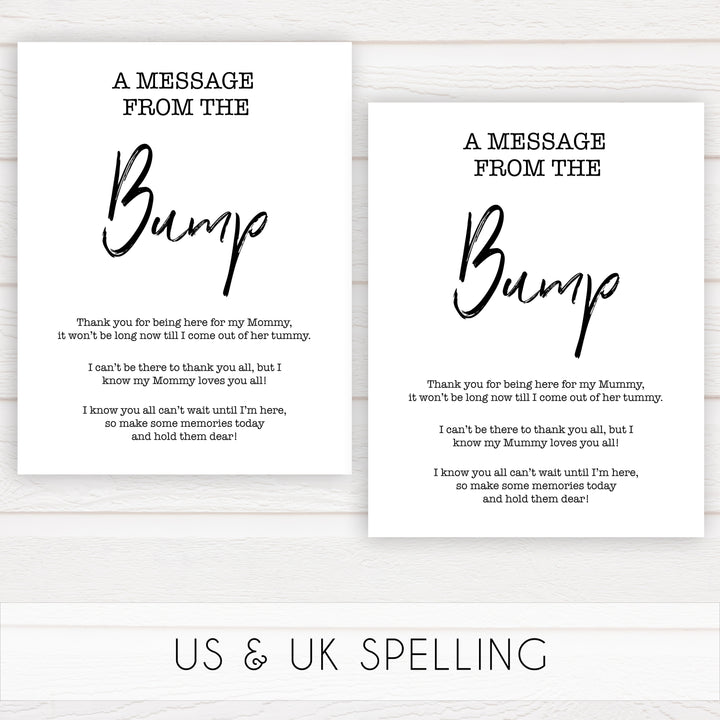 gender neutral baby shower games,  message from the bump baby games, printable baby shower, popular baby games, fun baby games, baby shower games