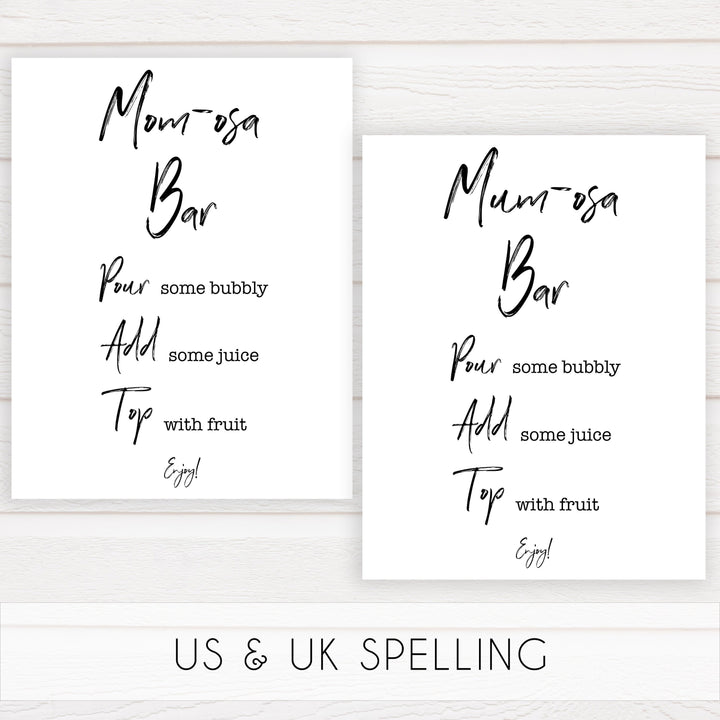 baby shower signs pack, printable baby signs, fun baby games, food sign, drinks sign, guestbook sign