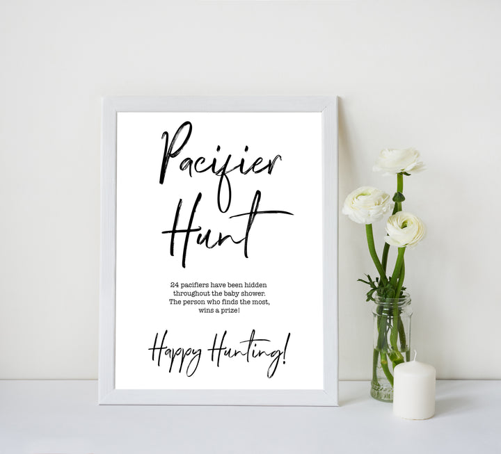 gender neutral baby shower games, Pacifier Hunt baby games, printable baby shower, popular baby games, fun baby games, baby shower games