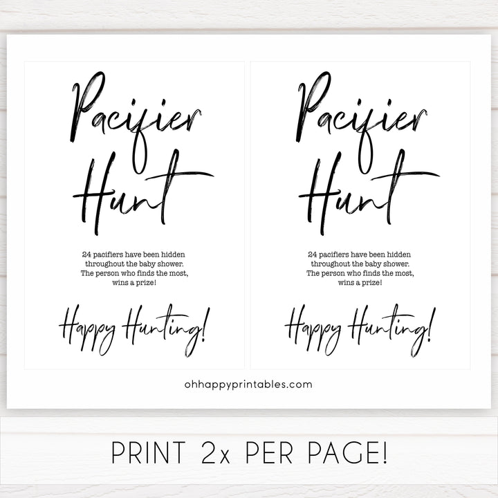 gender neutral baby shower games, Pacifier Hunt baby games, printable baby shower, popular baby games, fun baby games, baby shower games