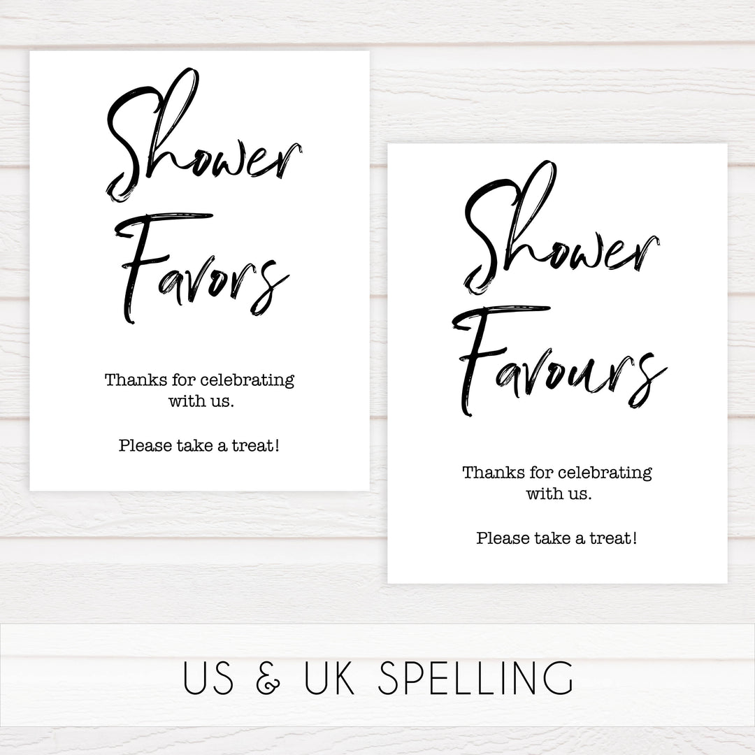 shower favors baby shower signs, printable baby shower games, gender neutral baby signs, fun baby shower ideas