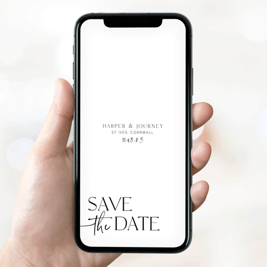 editable save the date, mobile save the date, wedding stationery, save the date, modern save the date, wedding party stationery