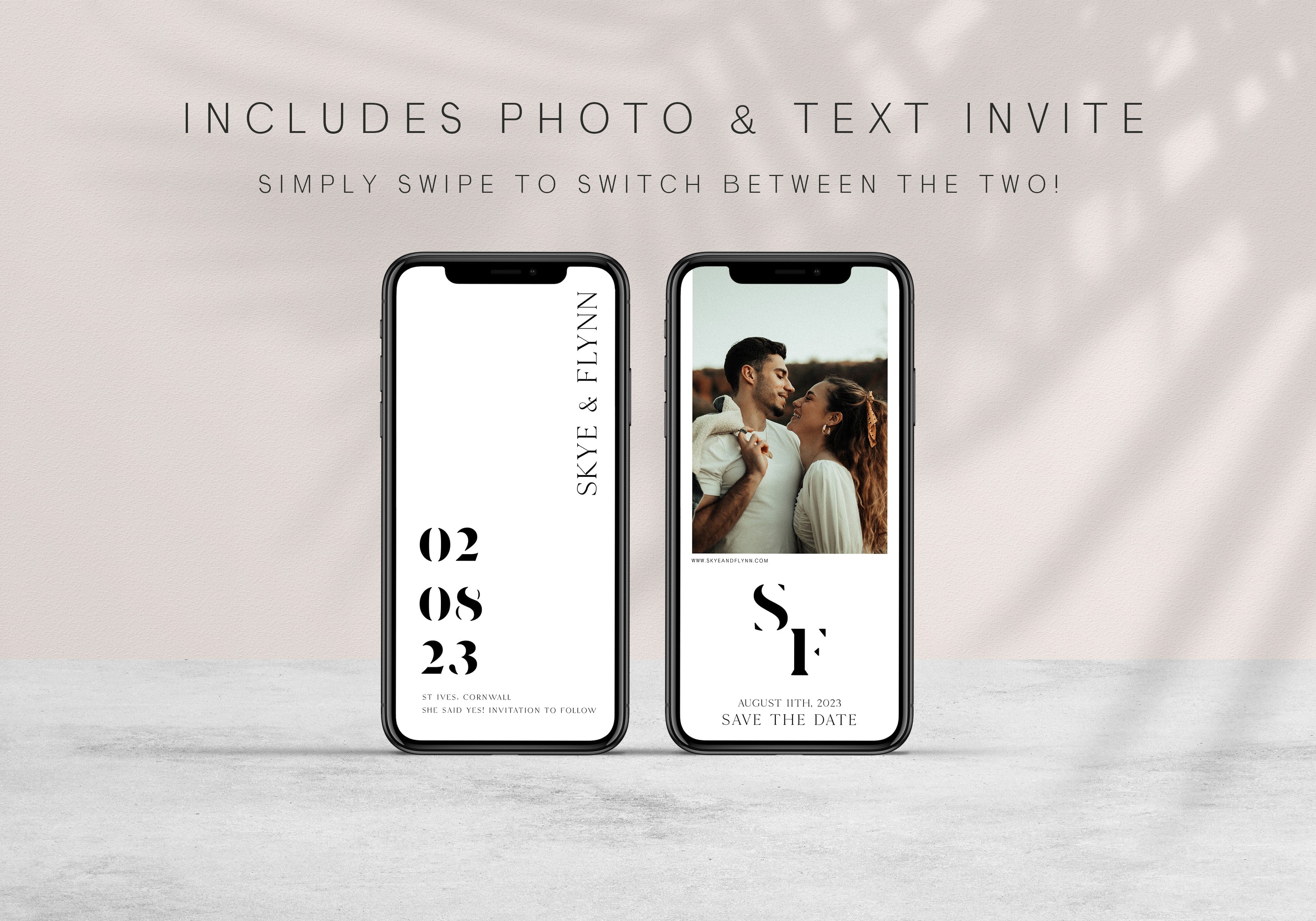 editable save the date, wedding stationery, save the date, wedding save the date, modern wedding stationery
