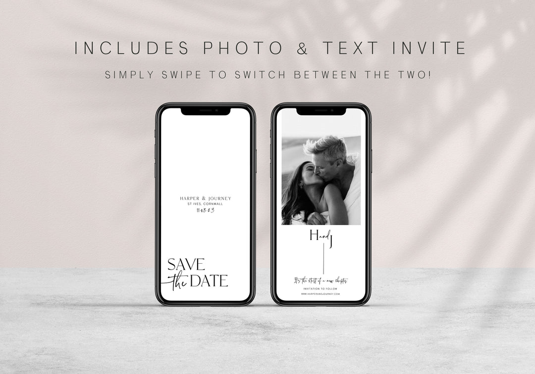 editable save the date, mobile save the date, wedding stationery, save the date, modern save the date, wedding party stationery