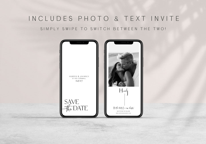 editable save the date, mobile save the date, wedding stationery, save the date, modern save the date, wedding party stationery