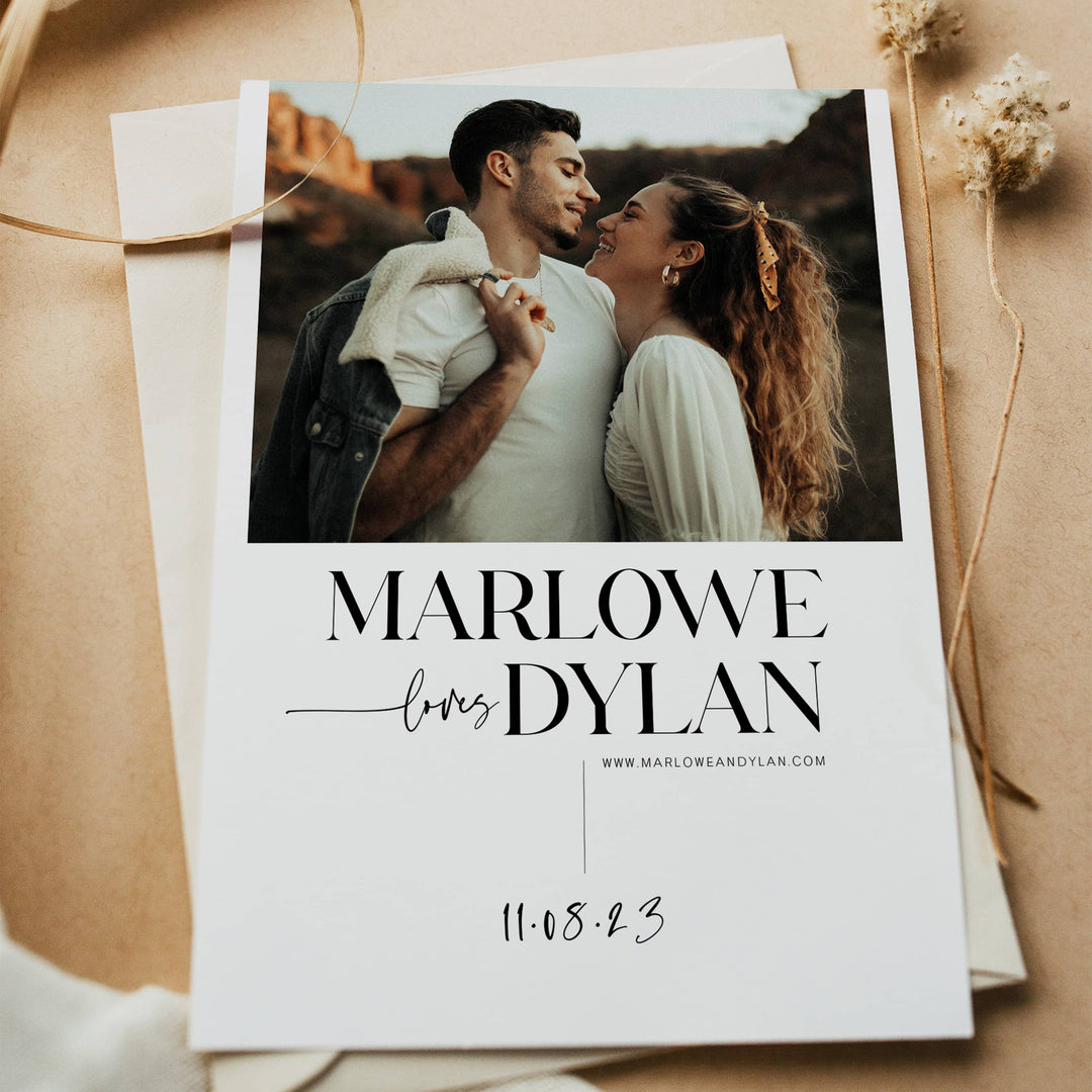 wedding save the date, modern save the date, printable save the date, editable save the date,