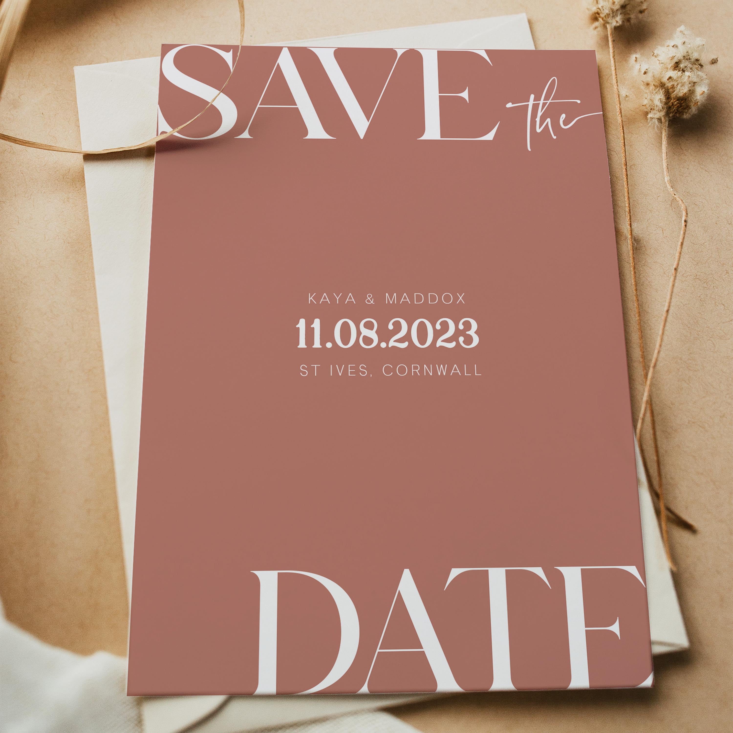 editable dusty rose save the date, printable save the date card, dusty rose wedding invitation suite, editable wedding stationery, printable wedding stationery, modern wedding items, wedding save the dates